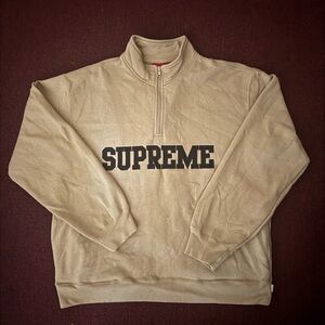 Tan Supreme Collegiate Half
Zip Pullover